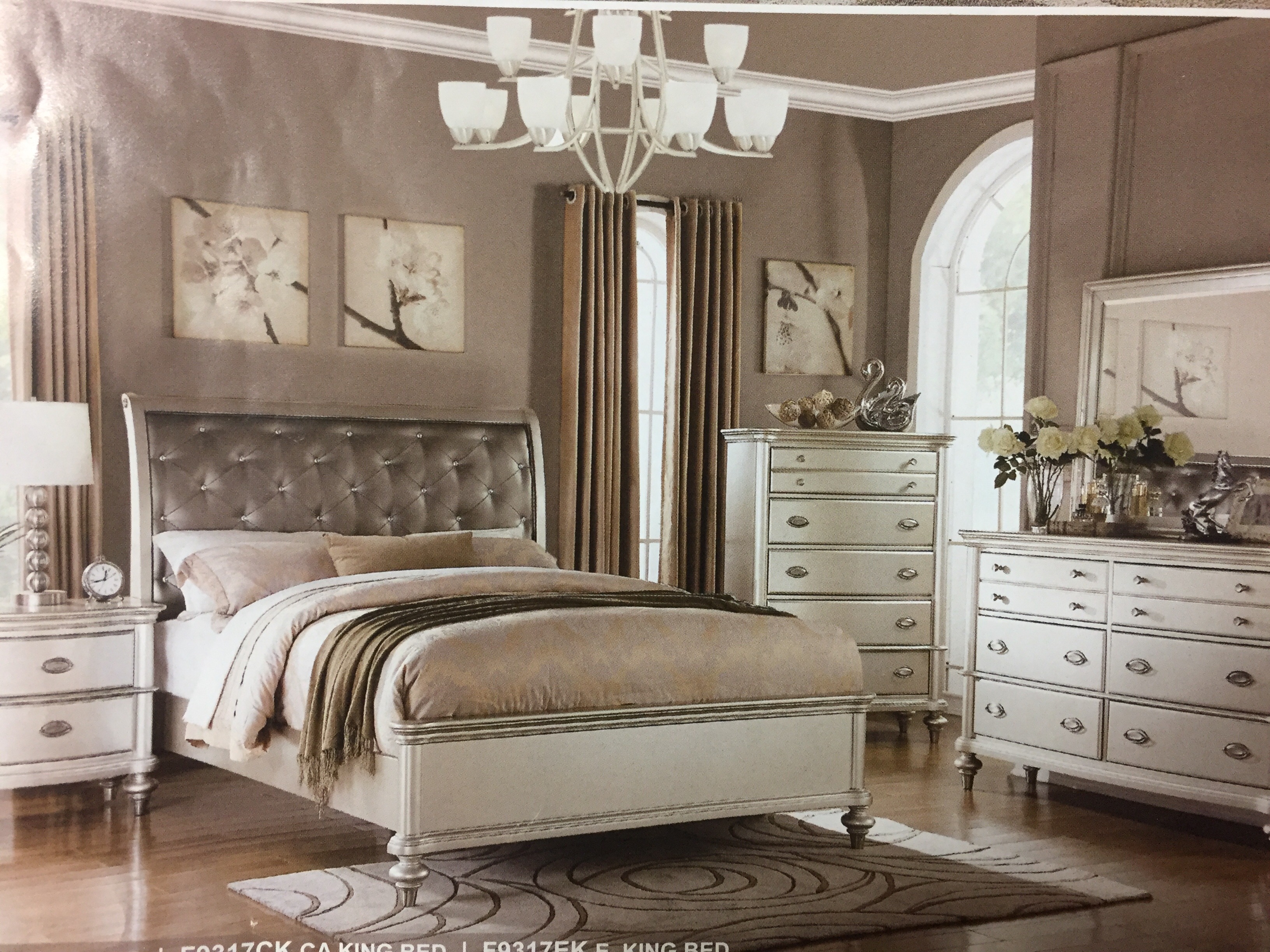 cream gold bedroom furniture